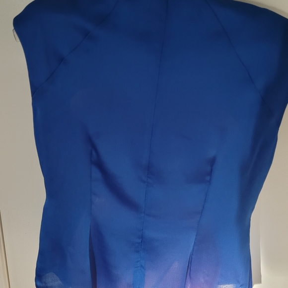 Karen Millen sheer blue top - Picture 2 of 6